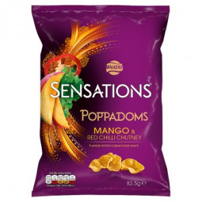 Walkers Sensations Mango & Chilli Poppadoms - Large Bag